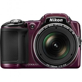 نيكون ( L830) كاميرا ديجيتال + حقيبة + كارت ميموري 8 جيجا بايت - احمر غامق